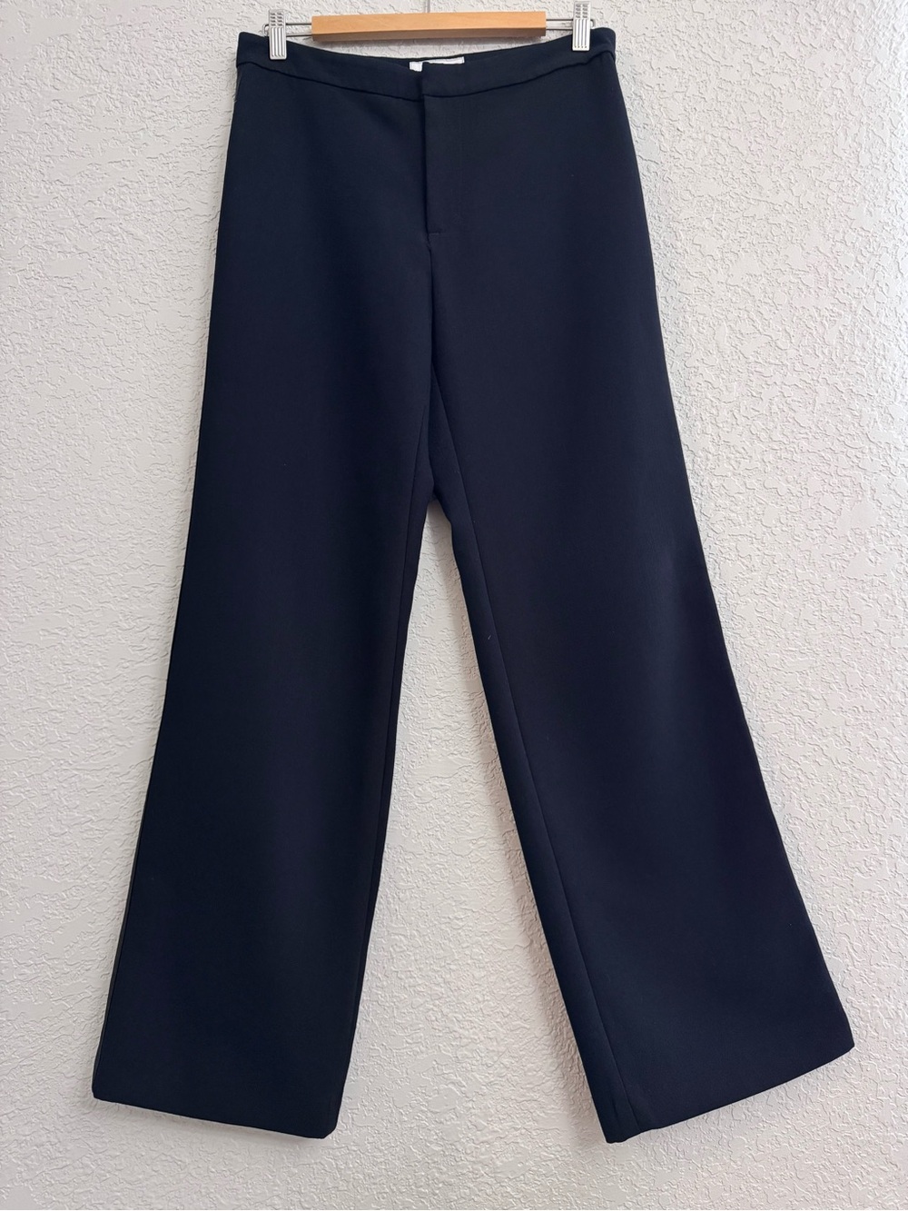 GAP Black  Women's  Trousers With Satin Tuxedo Style Strip Down The Side